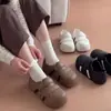 Zuecos con puntera de concha para mujer, nuevo modelo verano 2026, calzado de exterior de EVA, antideslizantes, resistentes al olor, sandalias versátiles de punta cerrada para mujer