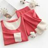 Conjunto de ropa interior térmica sin costuras para mujer, lado Deab, lijado de terciopelo de doble cara, ropa de otoño para hombre, pantalones, ropa de abrigo para mujer, venta al por mayor