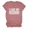 AMO A MI ESPOSO PERO Amazon wish sitio independiente playera casual simple de mujer cuello redondo manga corta