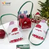 Caja de Empaque Portátil para Manzanas con Temática Navideña, Caja Pequeña de Regalo de Dulces de Fruta de la Paz, Caja de Papel Vacía