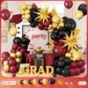 Estrella Explosiva de Comercio Exterior de Amazon Transfronterizo Cadena de Globos Color Rojo Rosa Set Arreglo de Cumpleaños Graduación Celebración de Boda