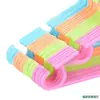 Cabides Plásticos Coloridos Antiderrapantes para Crianças, Cabides Sólidos para Roupas de Bebê, Cabides Sem Marcas para Bebês e Crianças