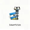 Insignia de Jugador de Fútbol Messi CR7 Mbappe Haaland Kane Colección de Fans Souvenir Broche de Metal