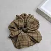 Pañuelo Cuadrado Rayas Cuadros Retro Lazo para el Cabello para Mujer, Elegante de Alta Gama, Diadema Cuadrada Oversize Accesorio para el Cabello