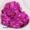 Lentejuelas Redondas Cóncavas de Láser de 6 mm Lentejuelas DIY Cuentas Cosidas a Mano con Agujero Central Materiales para Accesorios Hechos a Mano Accesorios de Decoración para Ropa
