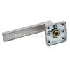 Fabricante de aço inoxidável tubo quadrado oco maçaneta de porta fechada quadrada dividida punho quadrado de madeira da porta puxador quadrado