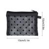 Amo Flocking Bolsa de Cosméticos Grande Capacidade Portátil Bolsa de Batom Porta-Moedas Pingente Mini Bolsa
