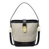 Bolso de Mano de Alta Gama para Mujer Nuevo 2025 Moda Color Contrastante Bolso de Hombro para Viaje Versátil Bolso Cruzado Tipo Cubo