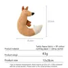 Juguetes para mascotas pequeños con forma de zorro para gatos, perros y perros pequeños. Son artículos mágicos que entretienen por sí solos y alivian el aburrimiento, muñecos de peluche que se pueden usar como compañeros para dormir y juguetes relajantes.
