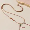 Lanyard de 2.2 mm 8 hebras trenzado joyería tejida a mano cadena de clavícula ajustable tejida cuerda para colgar en el cuello venta al por mayor
