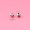 Cuentas de 5 mm de industria pesada doce Zodiaco s925 plata tailandesa envejecida zodiaco Conejo cuentas de plata cuerda trenzada hecha a mano accesorios de cuentas sueltas