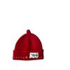 Chapéu de bebê vermelho de Ano Novo chapéu de pneu infantil homens e mulheres outono e inverno recém-nascido 0-3-6 meses linha de lã para fora
