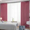 Cortina de tela negra de alta precisión, cortina de sombreado de color sólido, cortina de ingeniería directa, acabado mate de doble cara engrosado.