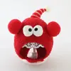Gorro de punto estilo tejido con forro de algodón para niños, gorro de lana para otoño e invierno, gorro de felpa con protección para las orejas y gorro cálido con diseño de animales para bebés.