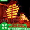 Vida Noturna Lanternas de Cidade Turismo Cultural Lanternas de Plástico Acrílico à Prova d'Água para Exterior Estilo Antigo LED Vermelho Fabricante Novo Estilo Chinês