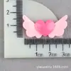 Accesorios para el Cabello de Alas Tocado Accesorios de Pasador para Niños Accesorios de Resina Pegamento de Crema DIY Paquete de Materiales para Funda de Teléfono Móvil con Forma de Corazón