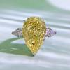 Joias Mu Jing 2023 Ao Vivo Novo Prata 925 Diamante de Alto Carbono 11*17 Ovo de Pombo Flor de Gelo Lapidado com Luxo Europeu e Americano