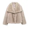 Ropa de mujer transfronteriza de Amazon comercio exterior Invierno estilo socialité elegante de moda europeo y americano abrigo de piel sintética D69352