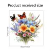 Múltiples Tipos de Pegatinas Autoadhesivas de Mariposas y Flores para Inodoro, Pegatinas Decorativas de Pared para Baño y Refrigerador, Papel Tapiz Autoadhesivo de PVC