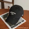 Gorra de Béisbol Bordada Estilo Retro Americano Nuevo Estilo para Mujer Visera con Letras Desgastada Rota Sombrero Tendencia Protección Solar Sombra Sombrero para Hombre