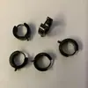 Aretes Círculo Francés de Acero Inoxidable que Conservan el Color Hebilla de Oreja Anillo de Soldadura de Acero de Titanio Simple Aro para Oreja Aretes DIY Accesorios de Joyería