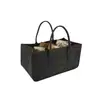Bolsa de Feltro para Lenha Transfronteiriça, Bolsa Tote de Feltro de Grande Capacidade, Bolsa Tote de Compras, Bolsa de Feltro para Lenha