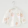 Roupas de Outono para Bebê Blusa Cardigã Algodão Puro Roupas de Outono para Recém-Nascidos Roupas de Outono e Primavera para Bebê Macacão Roupas para Cobrir as Costas Roupas de Outono