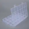 1.7 Ranura para Tarjeta Alta Fija Caja de Plástico PP Transparente de 24 Compartimentos Caja de Exhibición de Objetos de Muestra Caja de Almacenamiento con Compartimentos para Escritorio
