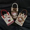 2025 Popular Dibujo Animado Lbb Linda Bolso Cruzado Tejido Billetera Bolso de Mano para Llevar a Mano Bolso de Mano Estilo K Ins
