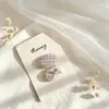 Pinza para el pelo de tela a cuadros con lazo para niños, accesorio para el pelo de niñas, pinza para el pelo de bebé que no daña el pelo, superventas transfronterizo