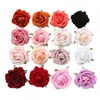 Z Nuevas Rosas de Terciopelo de Alta Gama, Cabezas de Flores de Rosa Artificiales, Accesorios para Ropa de Ramillete DIY, Materiales Florales al por Mayor, Flores Falsas