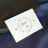 Bendición creativa tarjeta pequeña mini tarjeta de agradecimiento de boda tarjeta de mensaje tarjeta decorativa para caja de regalo dorado flor tarjeta de felicitación