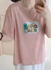 Envío Directo desde el Mercado de las Trece Líneas: Camiseta de Algodón Copo de Nieve, Envío Directo de Una Pieza, Cuello Redondo, Adelgazante, Versátil, Manga Corta, Verano, Fábrica de Origen