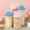 Tanque hermético de gran capacidad para almacenamiento de alimentos, transparente, a prueba de polvo y con tapa.