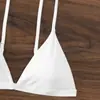 2027 Nuevo modelo de comercio exterior transfronterizo europeo y americano Amazon transfronterizo bikini sexy de color liso para mujer Xingcheng traje de baño
