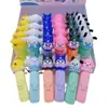 Nuevo Lindo Dibujo Animado Sanrio Silicona Mini 6 Colores Resaltador Alto Valor de Color Marcador de Color para Estudiante