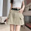 Falda ajustada con estilo y fresca tipo colegial para mujeres petite, juvenil y versátil, minifalda casual para el trabajo