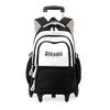 Pescado Natural Mochila Nueva para Niños Grado 3-6 Estudiante de Primaria Barra con Ruedas para Subir Escaleras Doble Propósito Mochila para Estudiante de Secundaria