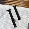 Adecuado para correa de Apple Watch Iwatch9 Correa de Metal S10 para Iwatch11/Se Patrón de Trigo Fino Malla de Espiga