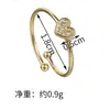 Anillo de Nuevo Estilo Transfronterizo Estilo Ins, Anillo Sencillo para Dedo Pequeño de Mujer, Acero Inoxidable Dorado de 18K, Anillo Pequeño con Corazón