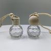 Bola de Taladro de Salida de Aire para Coche Botella de Perfume Botella Vacía Perfume Aromaterapia Aceite Esencial Colgante para Coche Expansión Botella de Aromaterapia de Interior