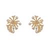 Aretes de perlas de fuegos artificiales de circonita micro incrustada para mujer, diseño de moda de nicho, versátiles, exquisitos, aretes súper brillantes