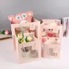 Bolsa Cuadrada para Regalo, Bolsa para Regalo de Flores, Empaque para Hornear Pasteles, Bolso Transparente, Caja de Regalo para el Día de San Valentín