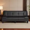 Cama-sofá dobrável de madeira maciça 2 em 1 uso duplo para apartamentos de aluguel, salas de estar e escritórios; um sofá preguiçoso que pode ser usado para dormir e relaxar