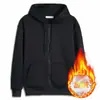 Sudadera de Felpa de Color Sólido para Hombre, Cárdigan con Capucha Holgado de Manga Larga Estilo Hong Kong, Sudadera Casual de Moda para Dropshipping