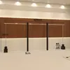 Estante de exhibición para tienda de ropa acero inoxidable negro montado en la pared perchero para colgar ropa oferta especial del comprador estante de exhibición de ropa estante para tienda de ropa de mujer