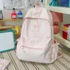 Mochila a cuadros simple estilo coreano para mujer, adecuada para estudiantes de secundaria, preparatoria y universidad, gran capacidad, elegante, ligera, mochila casual