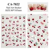 Sticker para Uñas Cereza Rojo Vino 5D Repujado Dulce Fruta Cereza Cereza Sticker para Uñas Joyería CA
