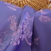 Tela Jacquard Satinada Bicolor Floral de Rama Catiónica para Qipao de Mujer, Pijamas, Ropa de Otoño, Material para Manualidades Hanfu