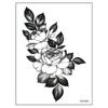 Calcomanía de Tatuaje de Flor de Diablo Tatuaje de Personalidad Europea y Americana Tótem Flor Grande Brazo Muslo Mano Espalda Tatuaje para Hombres y Mujeres